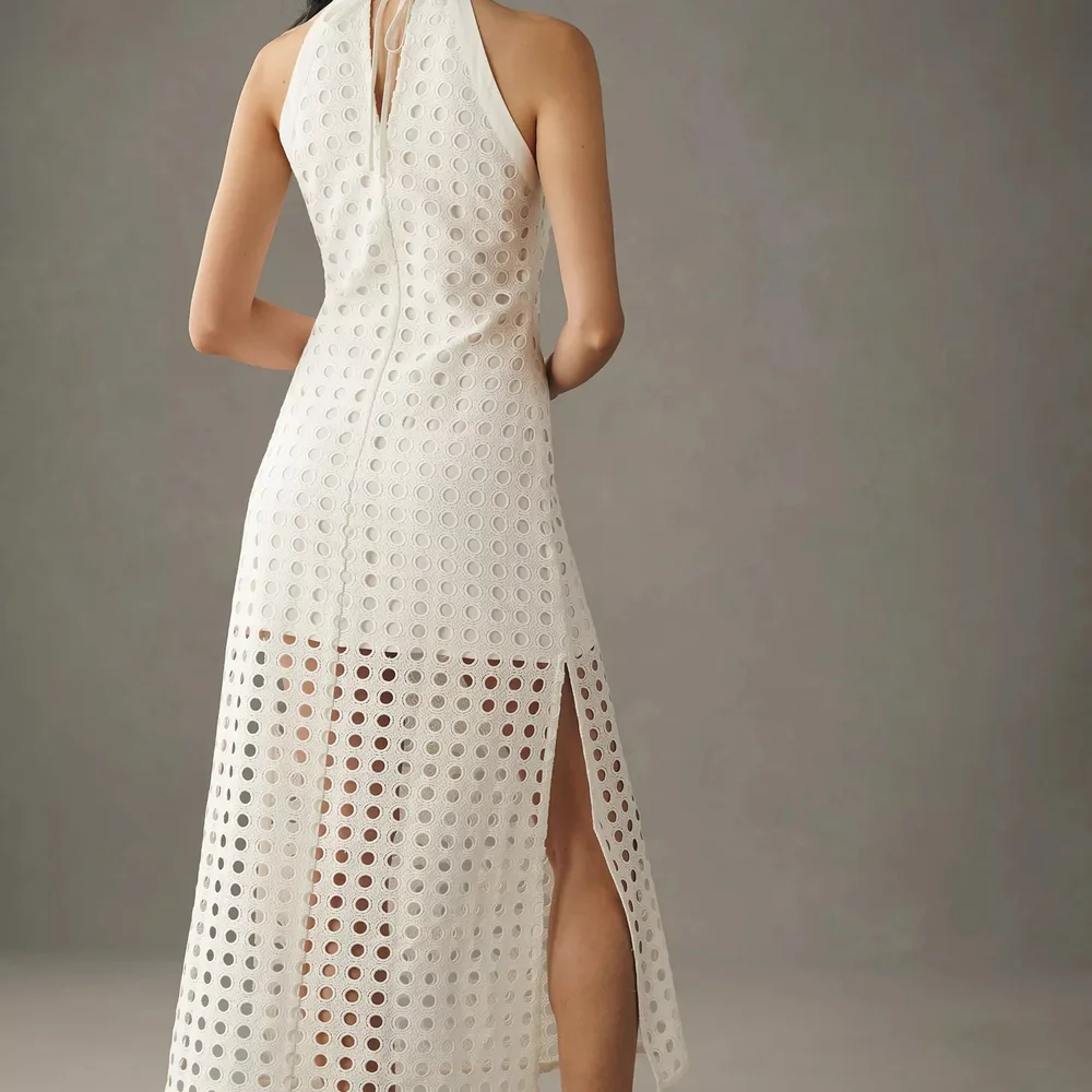 NWOT - Anthropologie  White Eyelet Maxi Dress - Picture 11 of 13